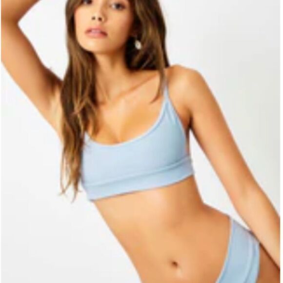 Frankies Bikinis Gavin Top and Enzo Bottom in Cloud - top small, bottom medium - Picture 10 of 11